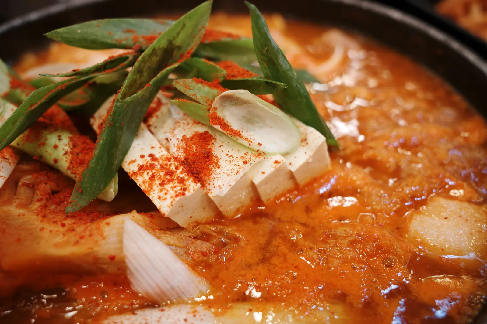 Tofu og kimchi